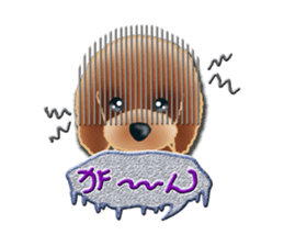 Daily life of toy poodle. sticker #9964037