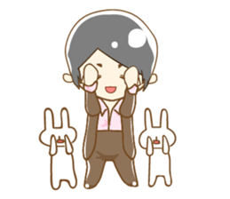 Daily lives of boys with "usagi-san" sticker #9964281