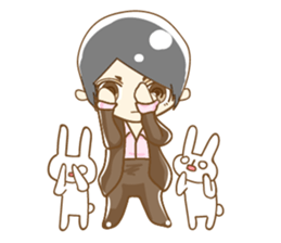 Daily lives of boys with "usagi-san" sticker #9964282