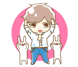 Daily lives of boys with "usagi-san" sticker #9964284