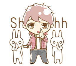 Daily lives of boys with "usagi-san" sticker #9964288