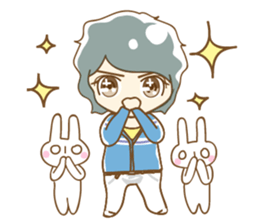 Daily lives of boys with "usagi-san" sticker #9964289