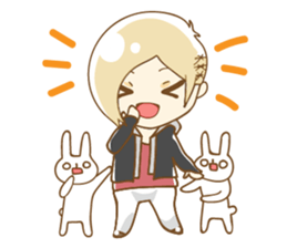 Daily lives of boys with "usagi-san" sticker #9964296