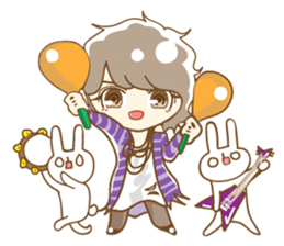 Daily lives of boys with "usagi-san" sticker #9964298