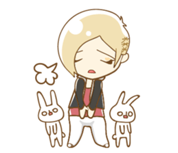 Daily lives of boys with "usagi-san" sticker #9964301