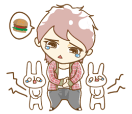 Daily lives of boys with "usagi-san" sticker #9964303