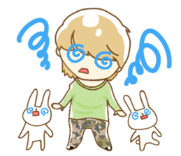 Daily lives of boys with "usagi-san" sticker #9964305