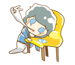 Daily lives of boys with "usagi-san" sticker #9964308