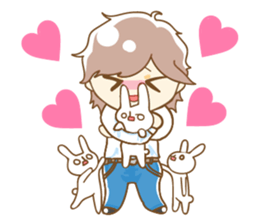 Daily lives of boys with "usagi-san" sticker #9964314