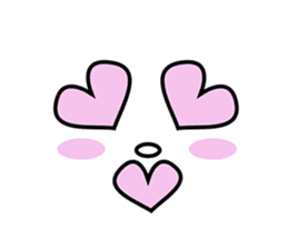 Usable! Simple reaction face sticker #9964683