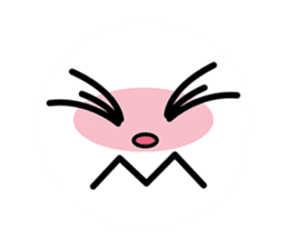 Usable! Simple reaction face sticker #9964689