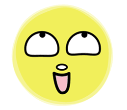 Usable! Simple reaction face sticker #9964706