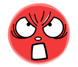 Usable! Simple reaction face sticker #9964709