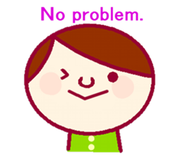 Sticker for communication in English sticker #9965007