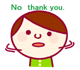 Sticker for communication in English sticker #9965008