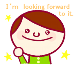 Sticker for communication in English sticker #9965011