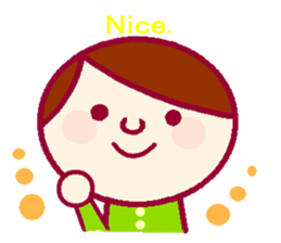 Sticker for communication in English sticker #9965013