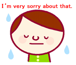 Sticker for communication in English sticker #9965021