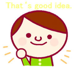 Sticker for communication in English sticker #9965025