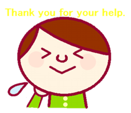 Sticker for communication in English sticker #9965028