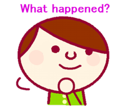 Sticker for communication in English sticker #9965030