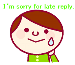 Sticker for communication in English sticker #9965031