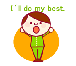 Sticker for communication in English sticker #9965035