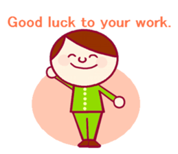 Sticker for communication in English sticker #9965037