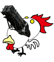 The world of chicken sticker #9965612