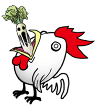 The world of chicken sticker #9965619