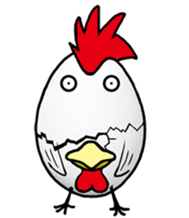 The world of chicken sticker #9965633