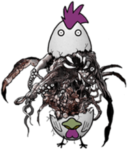 The world of chicken sticker #9965635