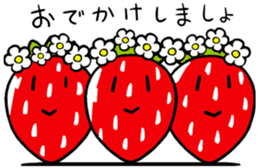 Is warmed my heart to strawberries. sticker #9966145