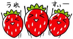 Is warmed my heart to strawberries. sticker #9966146