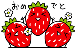 Is warmed my heart to strawberries. sticker #9966149