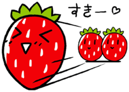 Is warmed my heart to strawberries. sticker #9966154