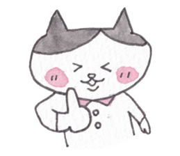 Cat of pink cheeks sticker #9966564