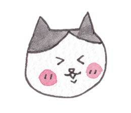 Cat of pink cheeks sticker #9966577