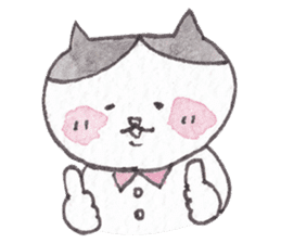 Cat of pink cheeks sticker #9966578