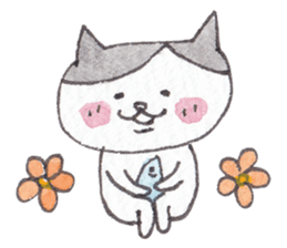 Cat of pink cheeks sticker #9966580