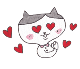 Cat of pink cheeks sticker #9966583