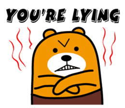 Liu-Lang Bear-Anger Time sticker #9967324