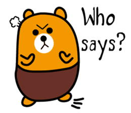 Liu-Lang Bear-Anger Time sticker #9967331