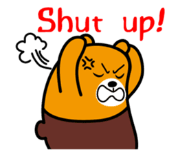 Liu-Lang Bear-Anger Time sticker #9967333