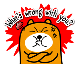 Liu-Lang Bear-Anger Time sticker #9967334