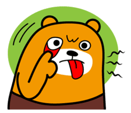 Liu-Lang Bear-Anger Time sticker #9967336