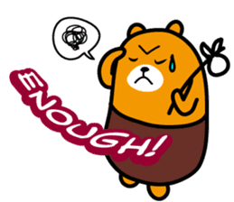 Liu-Lang Bear-Anger Time sticker #9967348