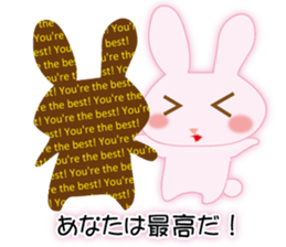 Love letter rabbit sticker #9967389