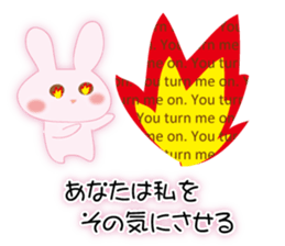 Love letter rabbit sticker #9967391