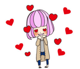 Girl is in love sticker #9968344